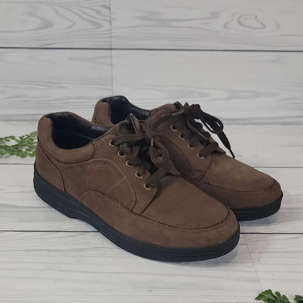 Thom McAn Oxfords Brown Leather Lace-up Mens Size 10.5W